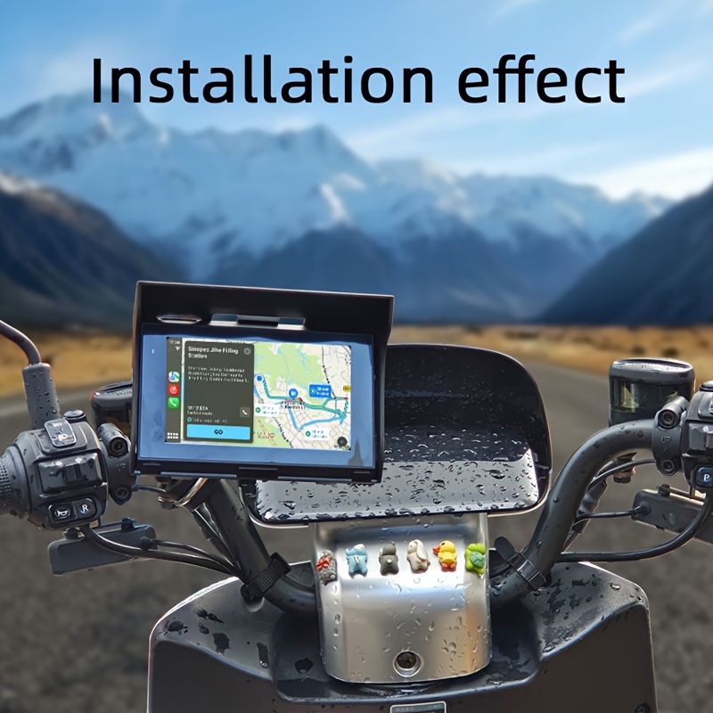 7 Inch Motorcycle Wireless Apple Carplay Portable GPS Navi Navigation Moto  Android Auto Navigator Waterproof IPX7 Screen