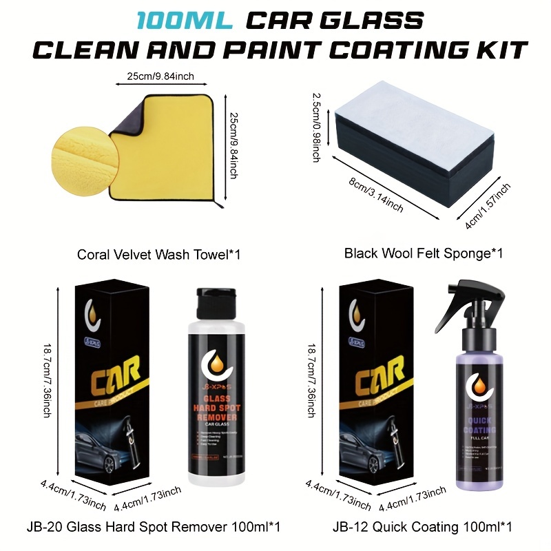 Car Glass Polishing Set Glass Polishing Kit Car Windshield - Temu