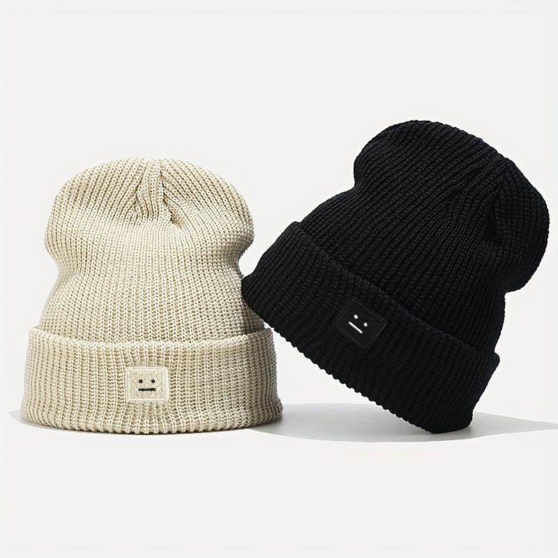 Fashion Men's Youth Street Solid Color Beanie Woolen Hat College Warm  Women's New Cold Hat Knitted Versatile Outdoor Autumn And Winter Couple -  Temu