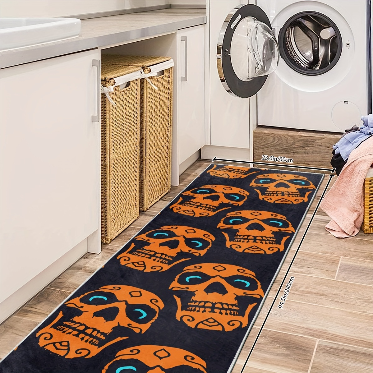 2'X10' Runner Rug Soft Non Slip Machine Washable