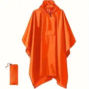 outdoor backpack rain cover rain coat protection cycling rain jacket rain poncho hood hiking waterproof outdoor details 3