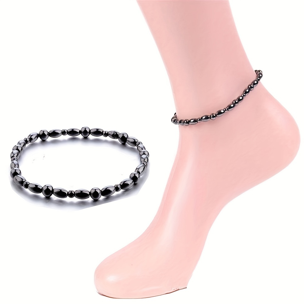 Hematite Magnetic Ankle Bracelet for Men