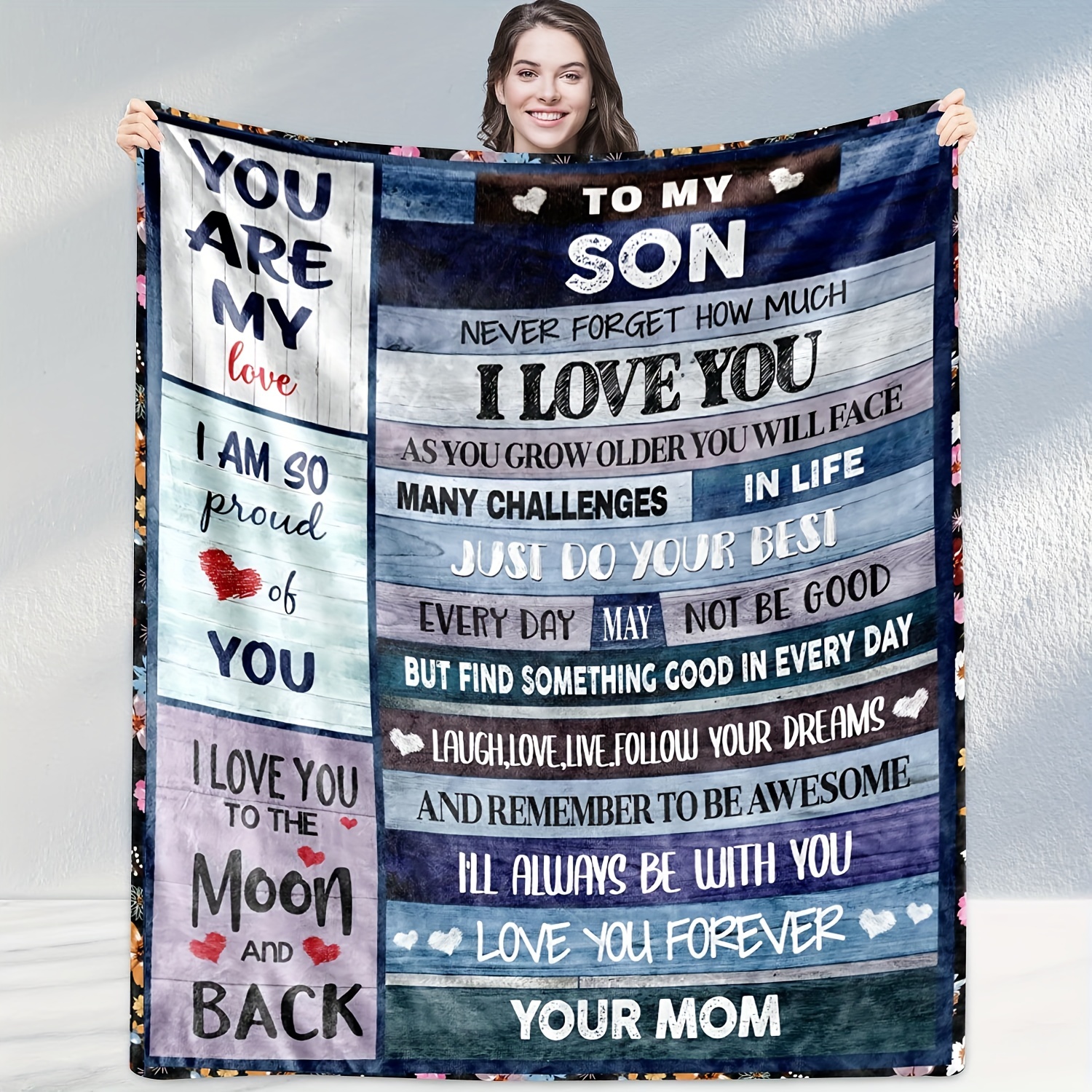 

Cozy And Soft Flannel Blanket - A Loving Gift From Mom To Her Son!