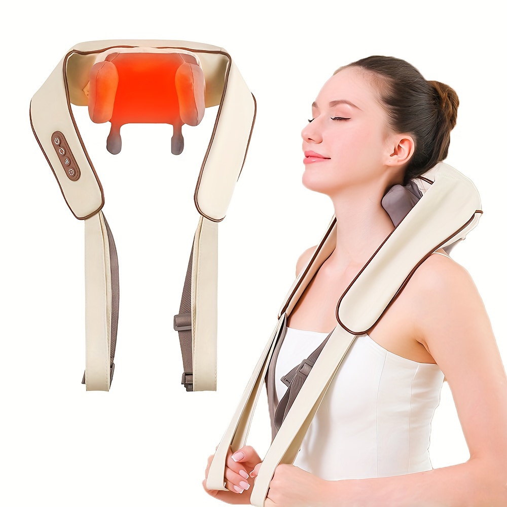 foreverLily Neck Massager with Heat, Electric Shiatsu Back Shoulder and  Neck Massager, Cordless Neck…See more foreverLily Neck Massager with Heat