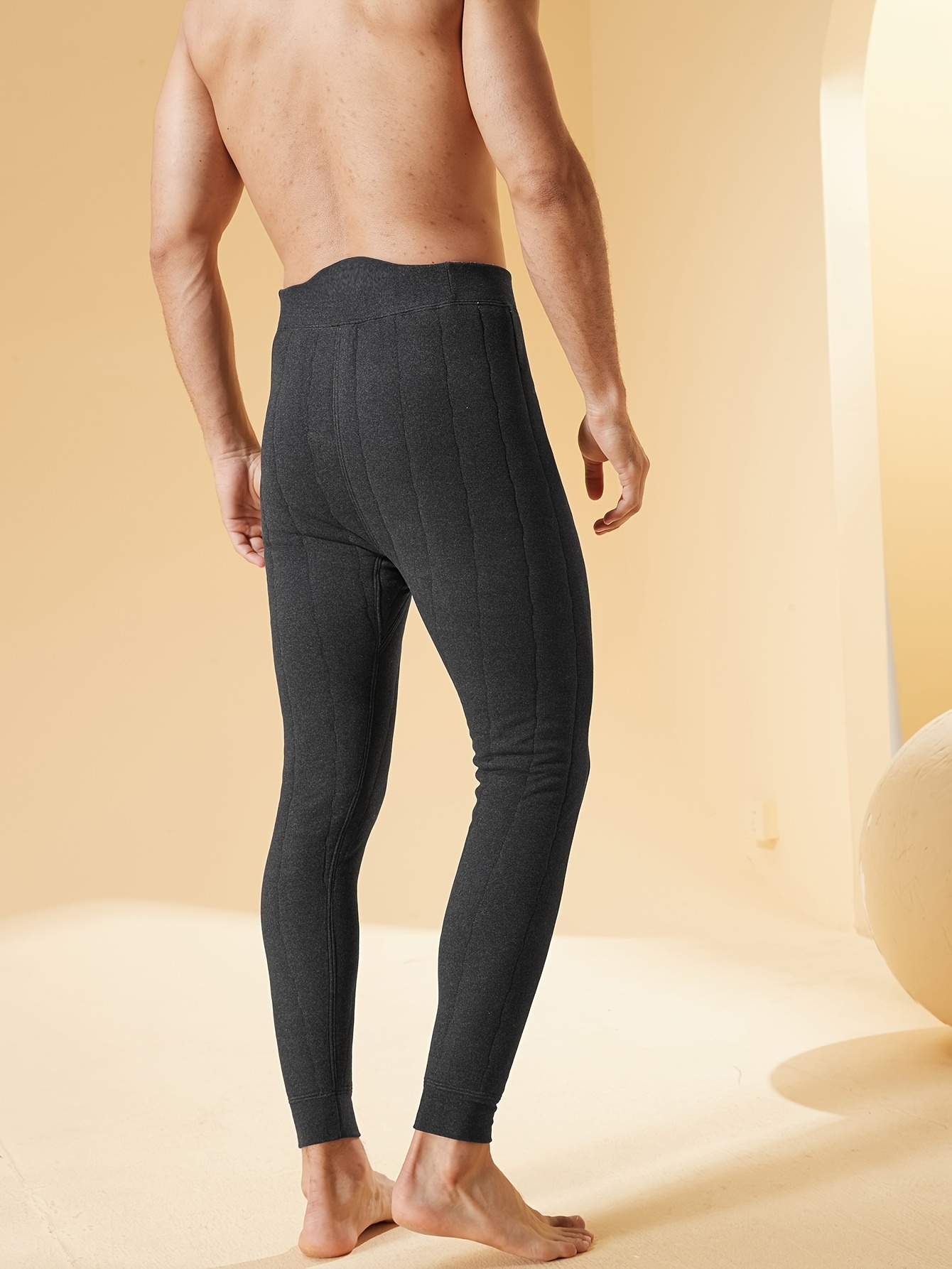 Pantalones Térmicos Hombre Leggings Material Cálido Forro - Temu