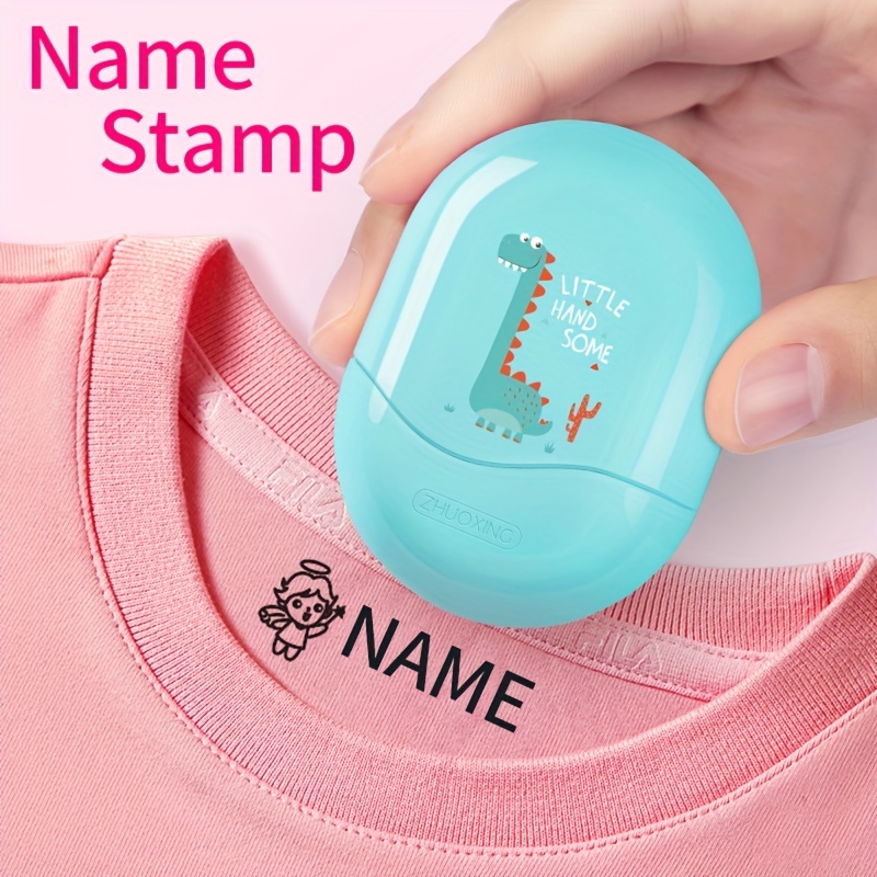 School Set( Blue Monster Stamp And Stickers)custom Name - Temu