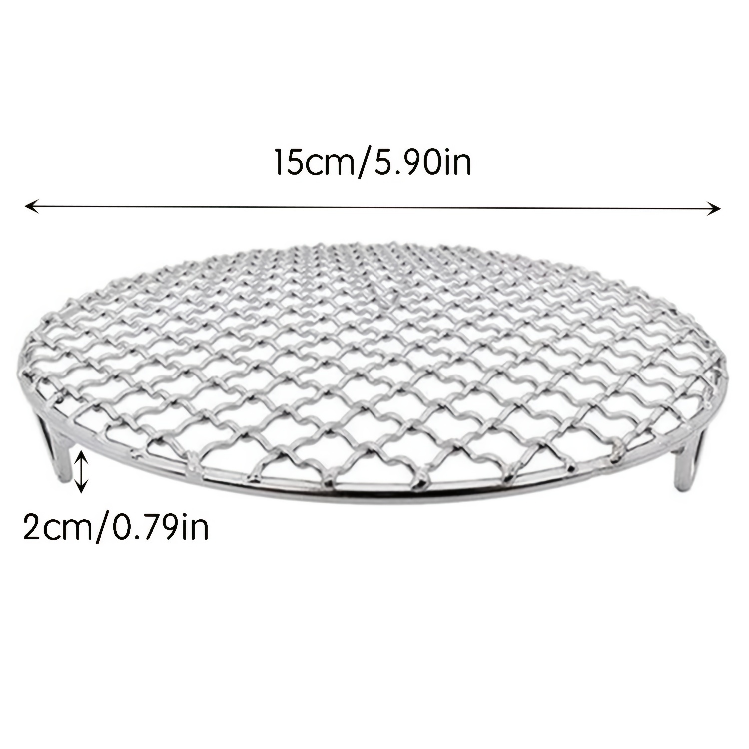 304 stainless steel round grill net with foot barbecue meshes
