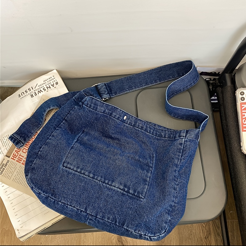 Denim Sling Pouch Bag, Denim Shoulder Bags