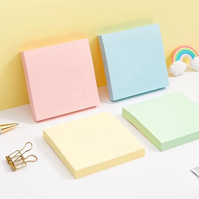 6 Colors Sticky Notes, 3x3 Inches, Bright Colors Self-Sticky Pads, Easy To  Post For Home, Office, Notepads