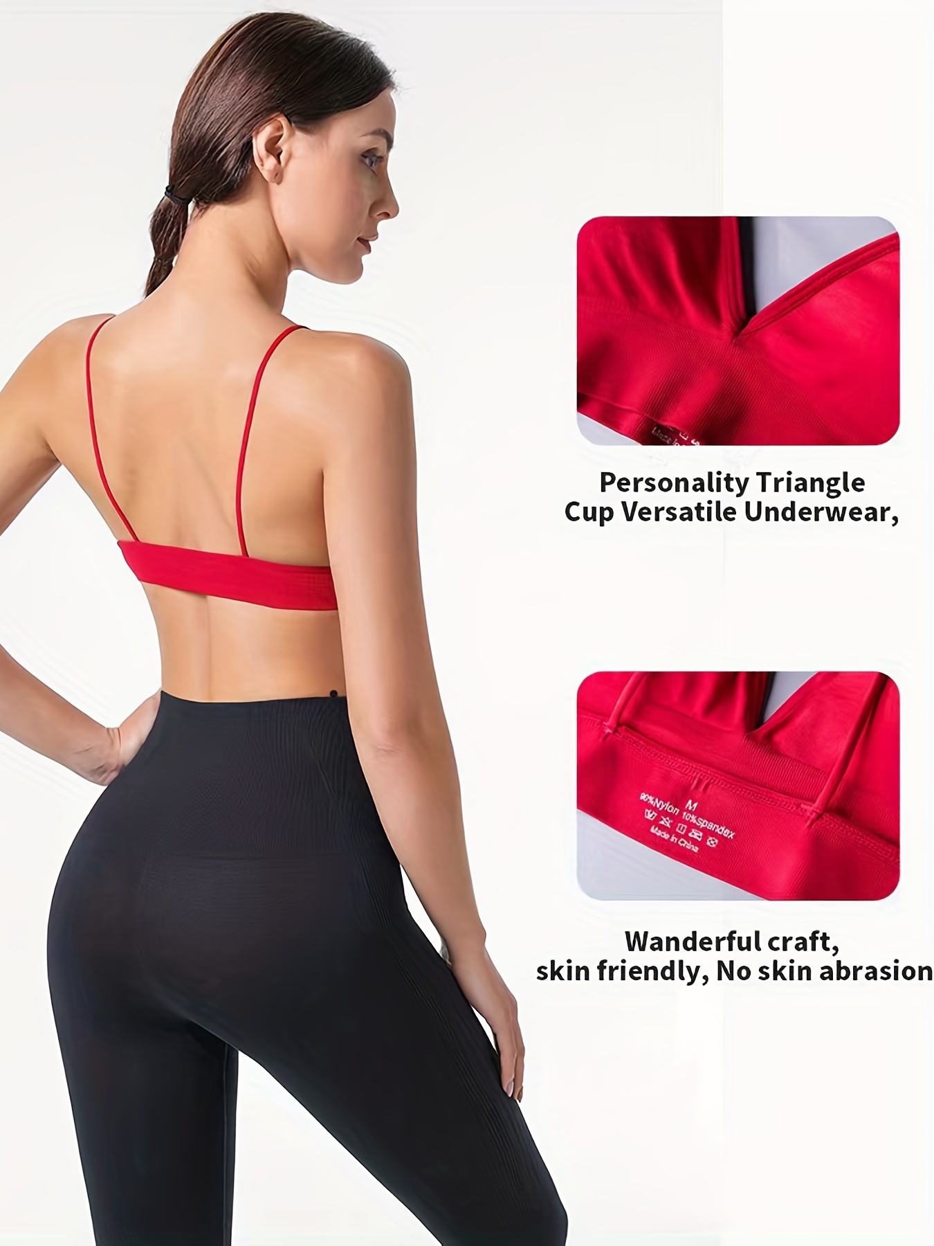 Women Yoga Sports Bras Triangle Cup Underwear Female Breathable