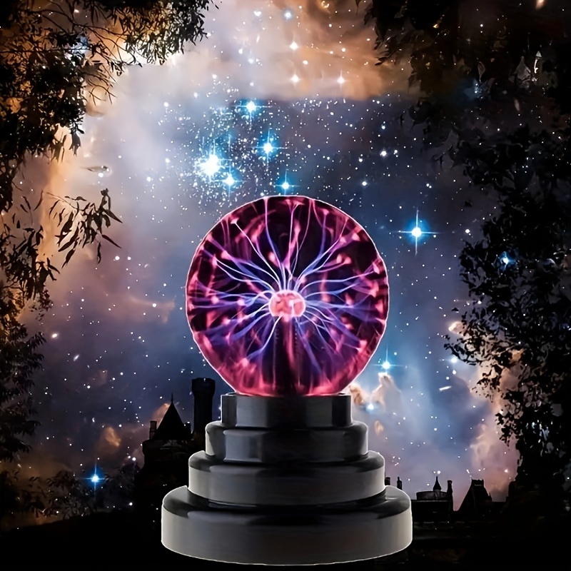 1pc Lampe À Plasma Magique, Sphère Sensible Au Toucher De 3 Pouces