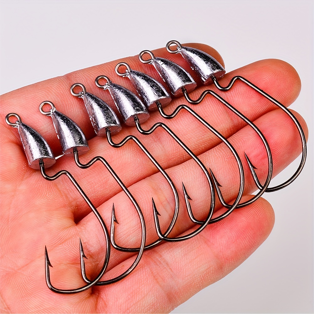 Weighted Hook Bullet Lead Head Worms Perfect Fishing! - Temu
