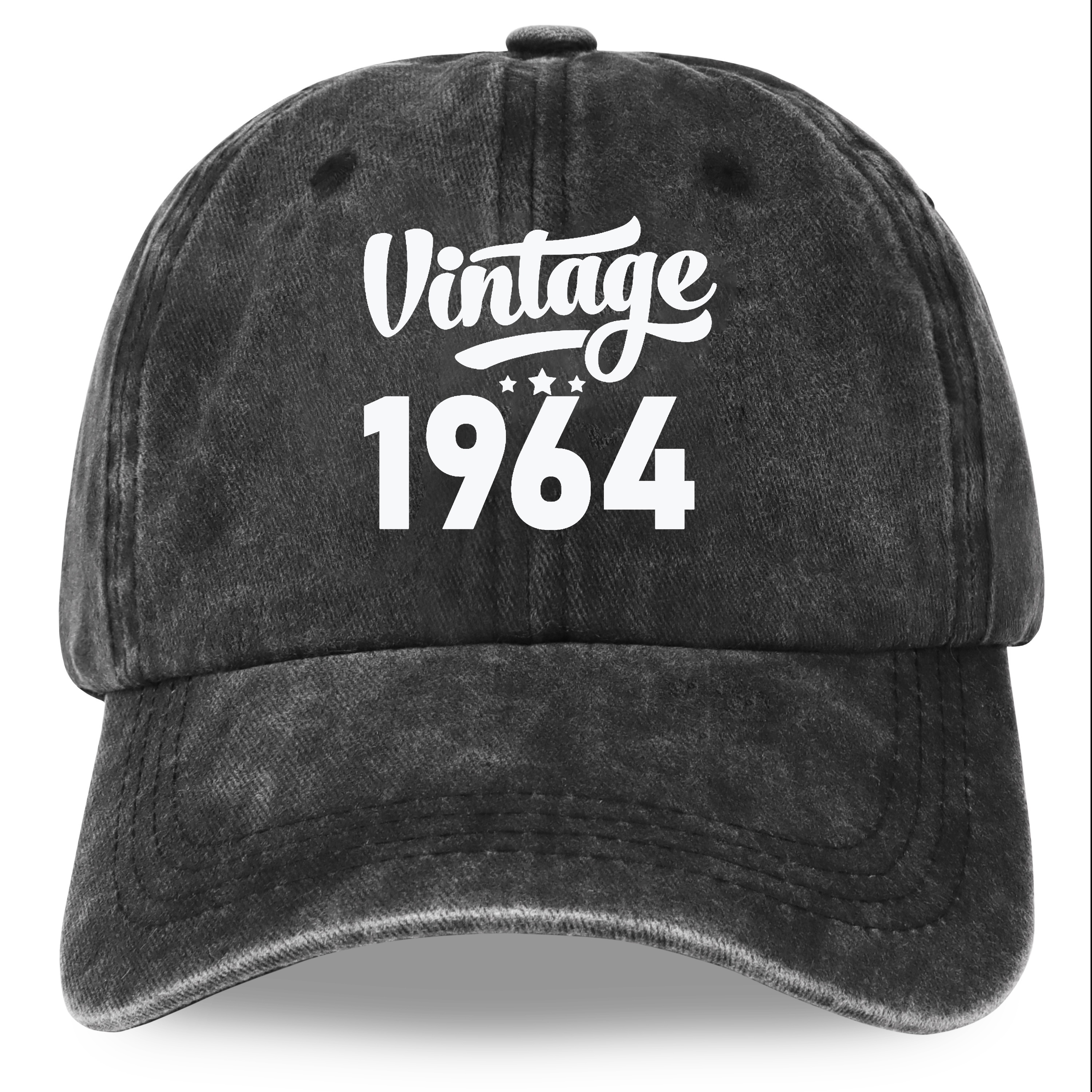 

1pc Unisex Sunshade Retro Washed Baseball Cap With Letter Print, 1964 60th Birthday Gifts For Men, 60th Birthday Gifts For Dad