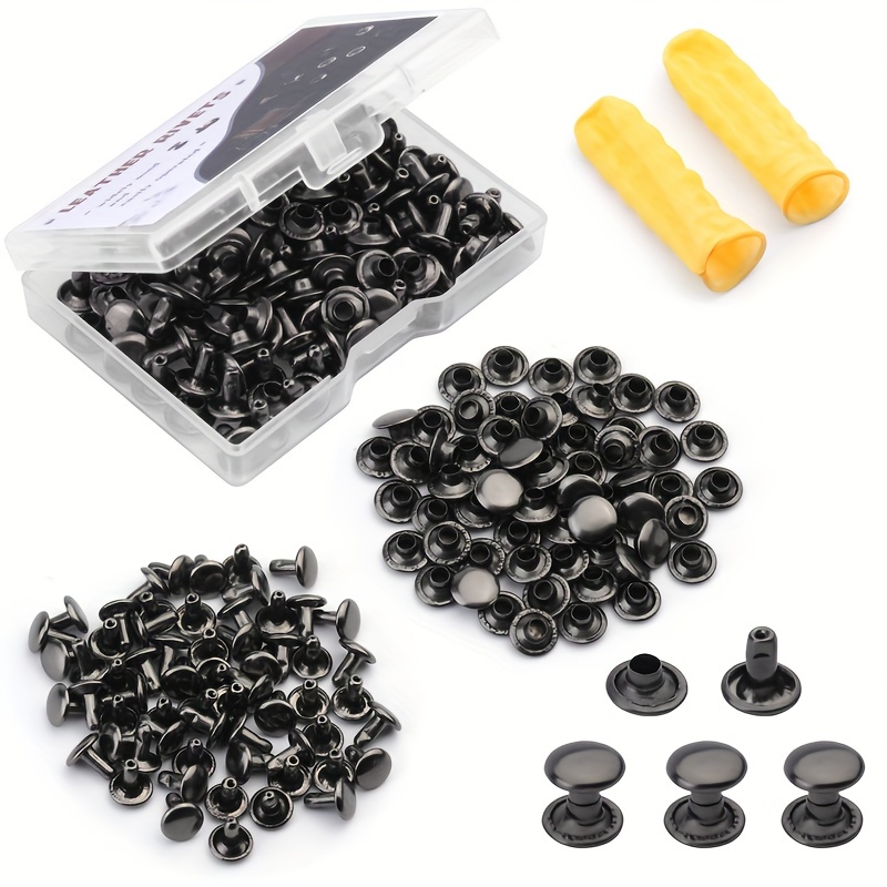 LALAFINA 60 Sets Accessories Nails Leather Craft Kits Metal Rivets for  Purses Metal Studs Rivets Craft Making Rivets Purse Studs Metal Luggage DIY