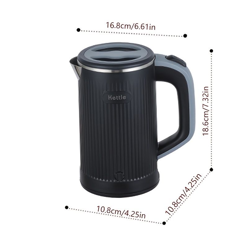 Portable Electric Kettle - Household Double-insulated Kettle With Thickened  Food-grade Stainless Steel - Temu