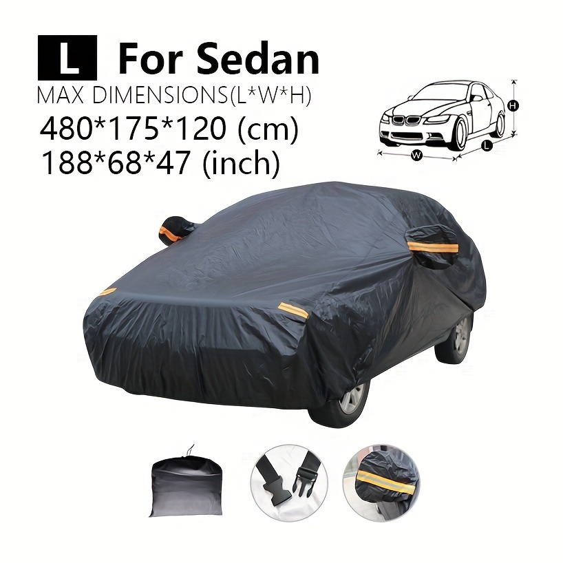 Car Cover Waterproof And Dustproof, All Weather Car Protection Cover Sun  Protection 480*175*120cm