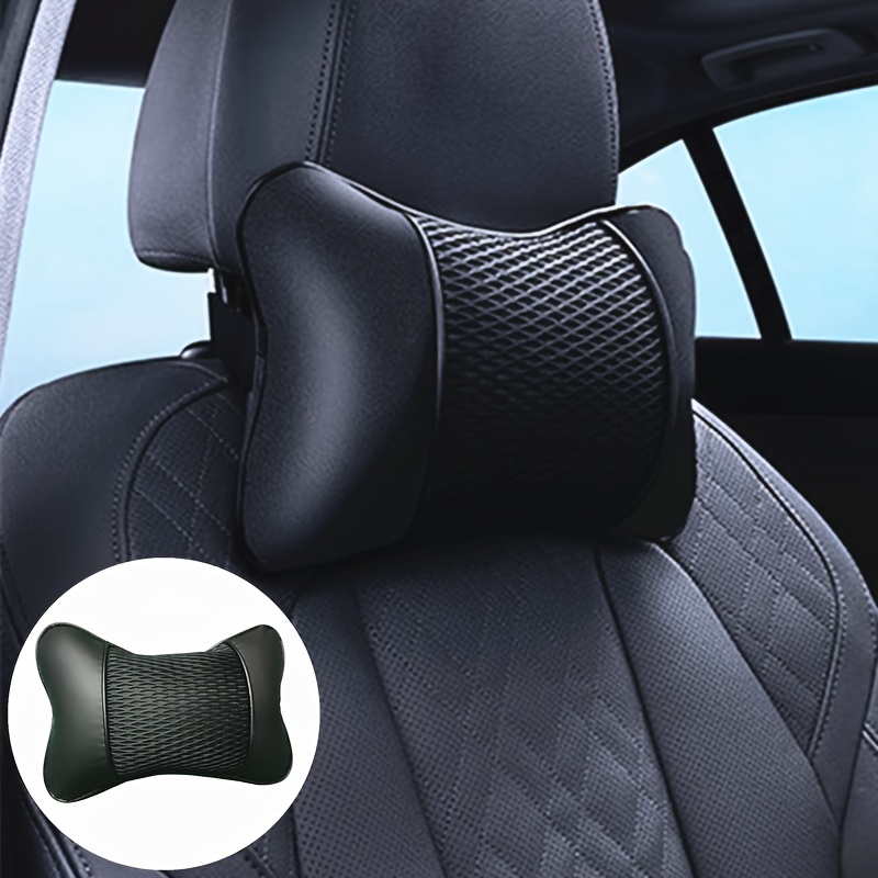 Universal Car Neck Pillows Both Side Pu Leather Pack Headrest For Car  Pillow Neck Pillow, Soft And Comfortable - Temu