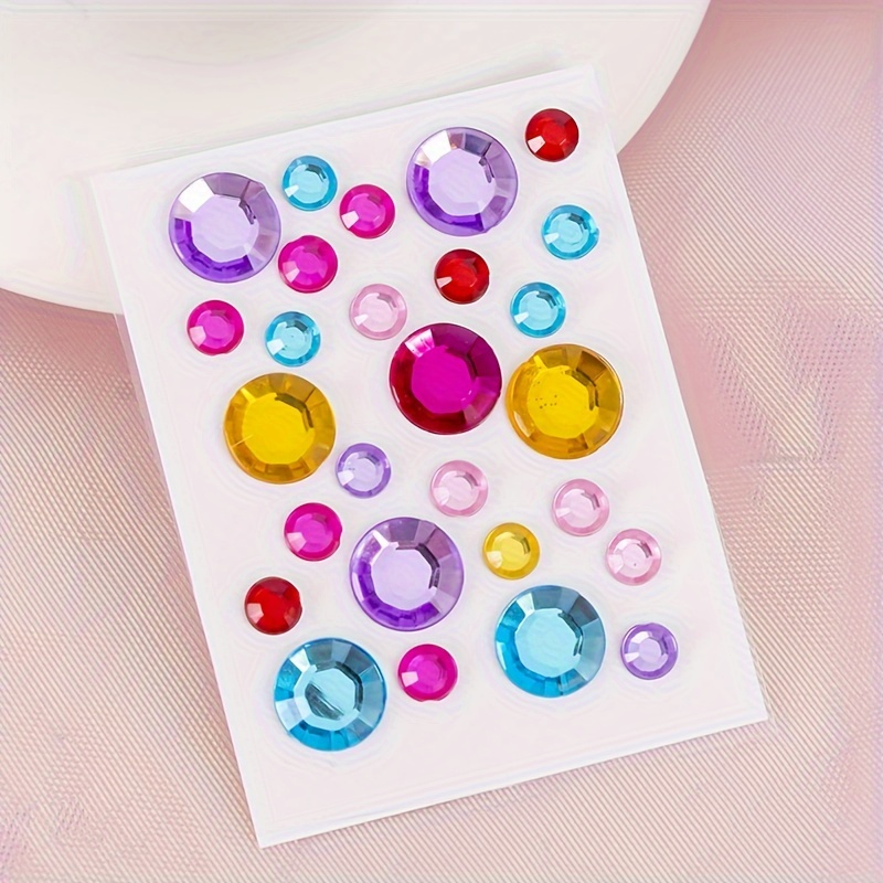 Glitter Rhinestone Stickers For Crafts Self Adhesive Acrylic - Temu