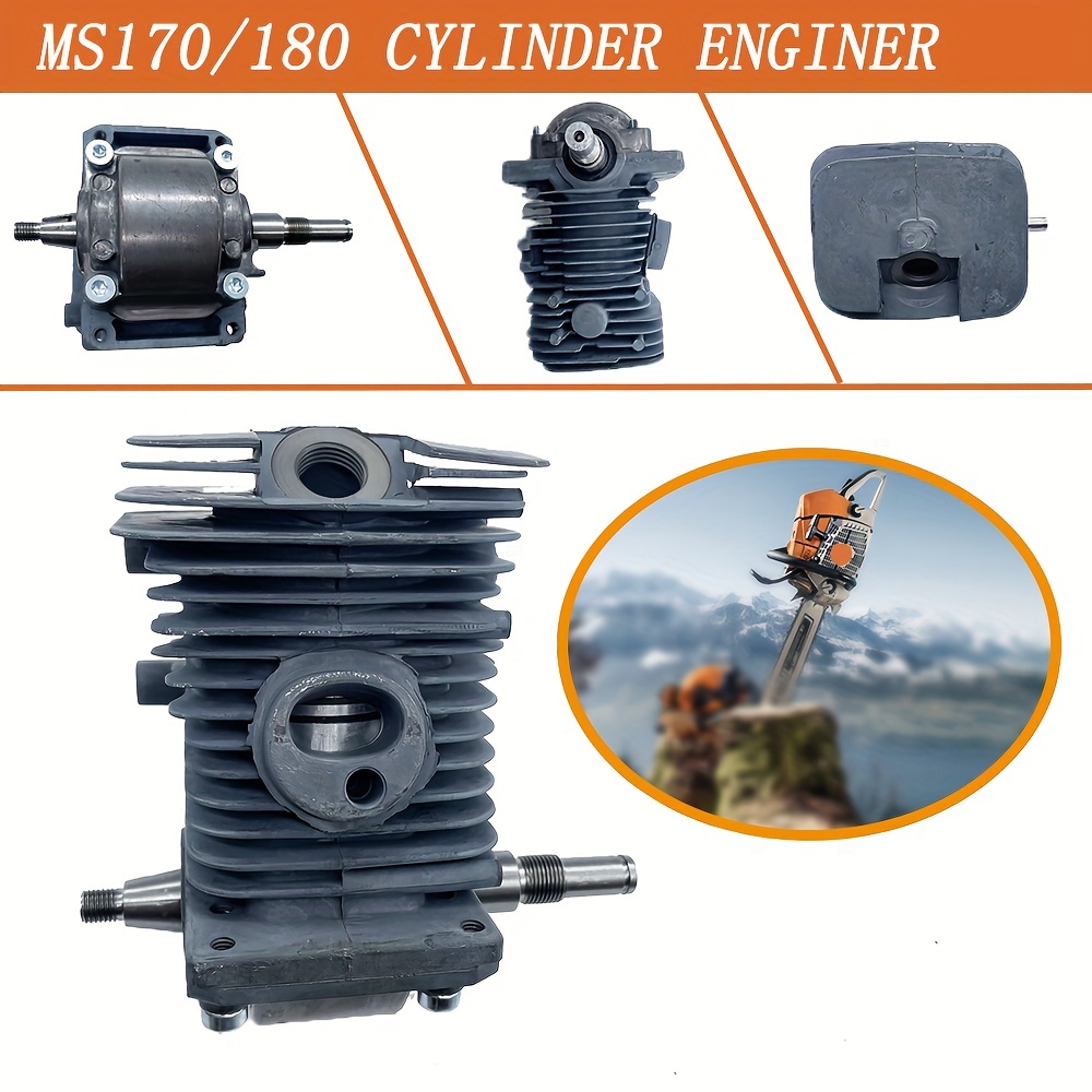 Engine Motor Cylinder Piston Crankshaft Kits For Ms 170 - Temu
