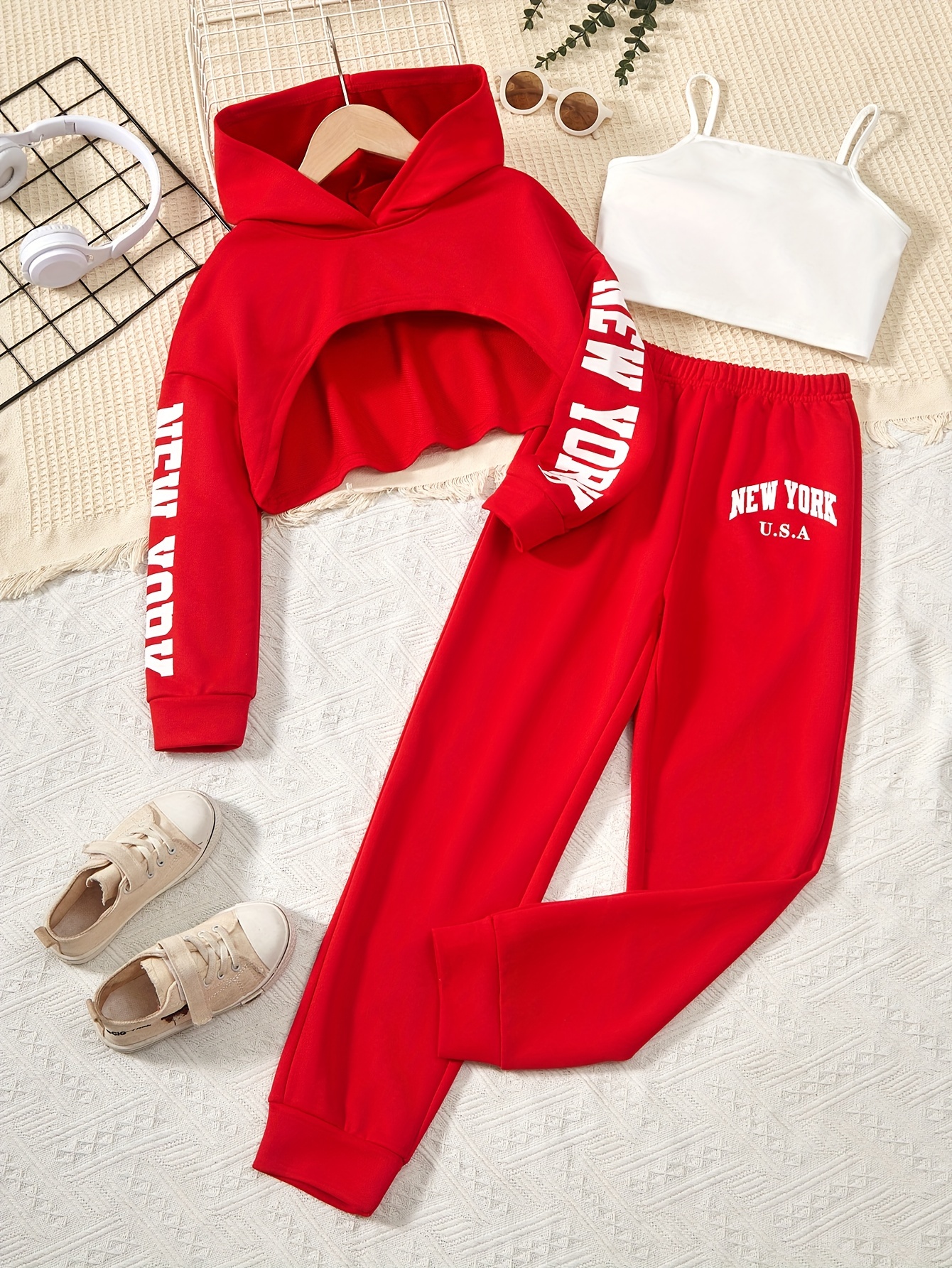 Dyegold Womens Travel Outfit Teen Girls Sweatpants Long Sleeve Hoodies  Comfy Outfits For Women Women Two Piece Outfits Sets Cotton Linen Oversized