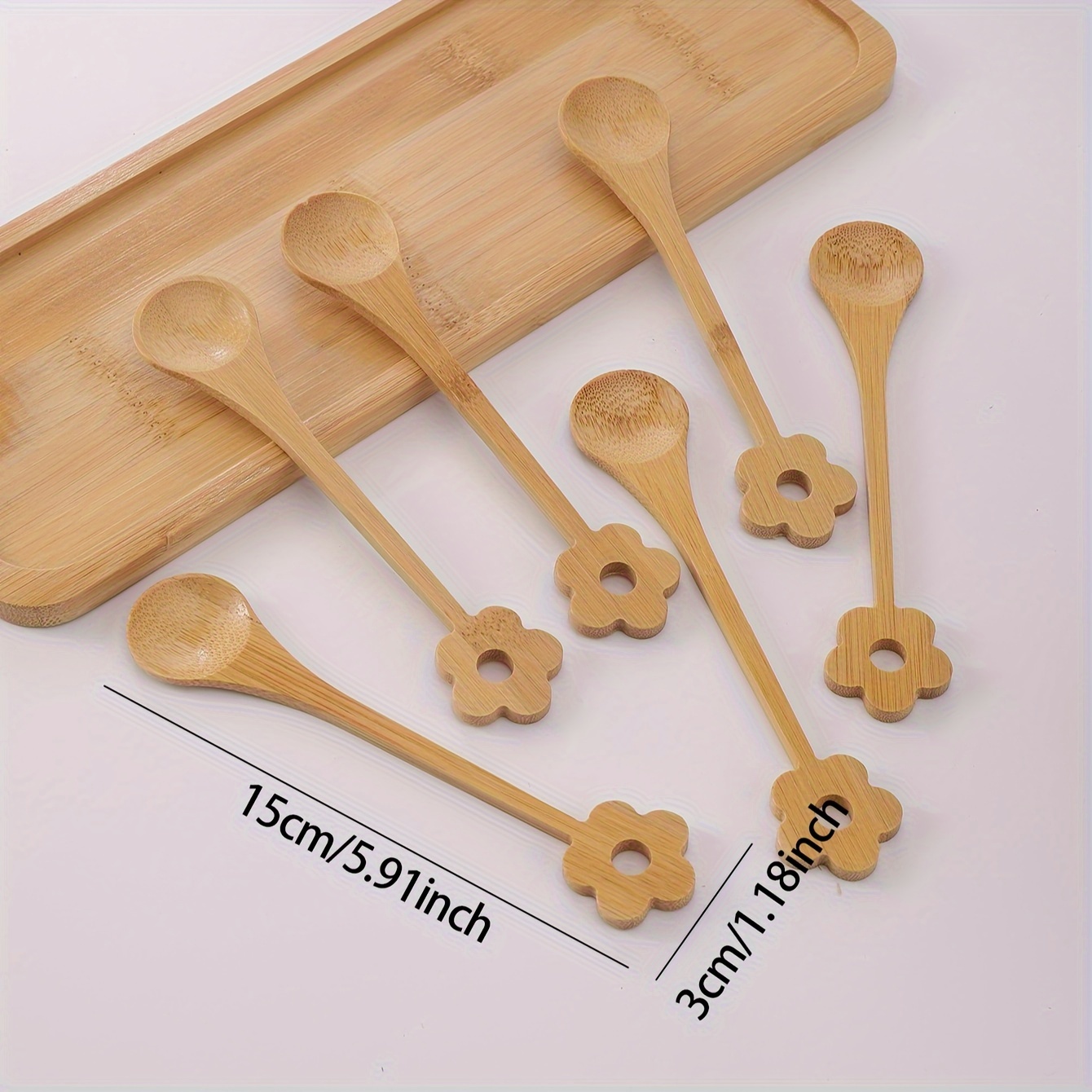 Bamboo Cartoon Spoons, Small Spice Spoons, Cute Kitchen Measuring Spoons,  Tea Coffee Spoons, Spice Measuring Spoons, Short-handled Wooden Spoons For  Milk Powder, Jam Ice Cream, Dessert Spoons, Teaspoons, Measurement Tools,  Kitchen Gadgets 