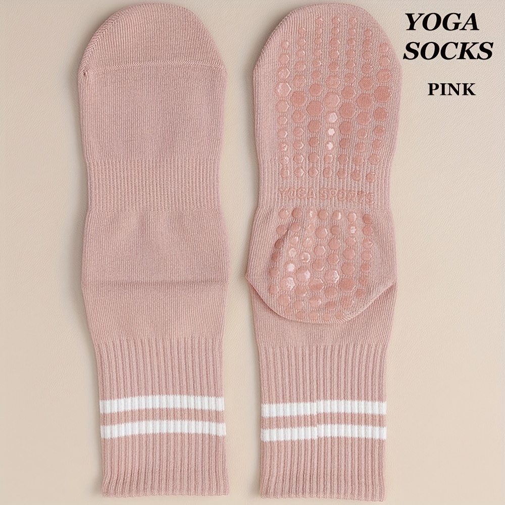  5 Pairs Non Slip Pilates Socks with Grips for Women