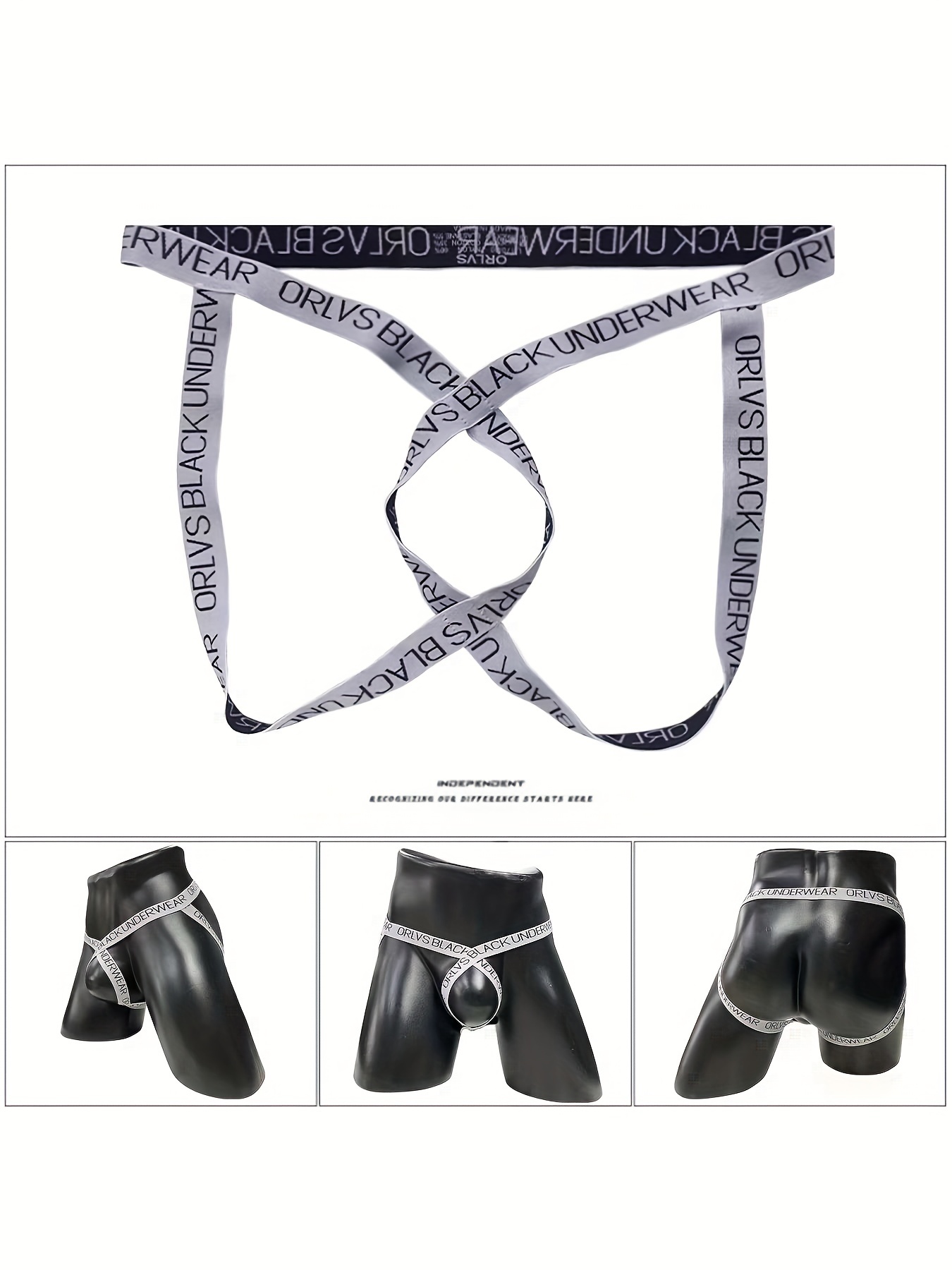 Men Jockstrap Underwear Gym Athletic Supporter Stretch Bugle Pouch  Underpants Black White at  Men's Clothing store