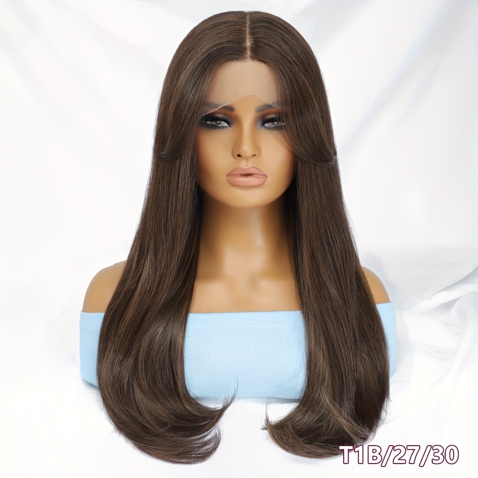 180 Density T part 13x4.5x1.5 Synthetic Lace Wig Long Temu