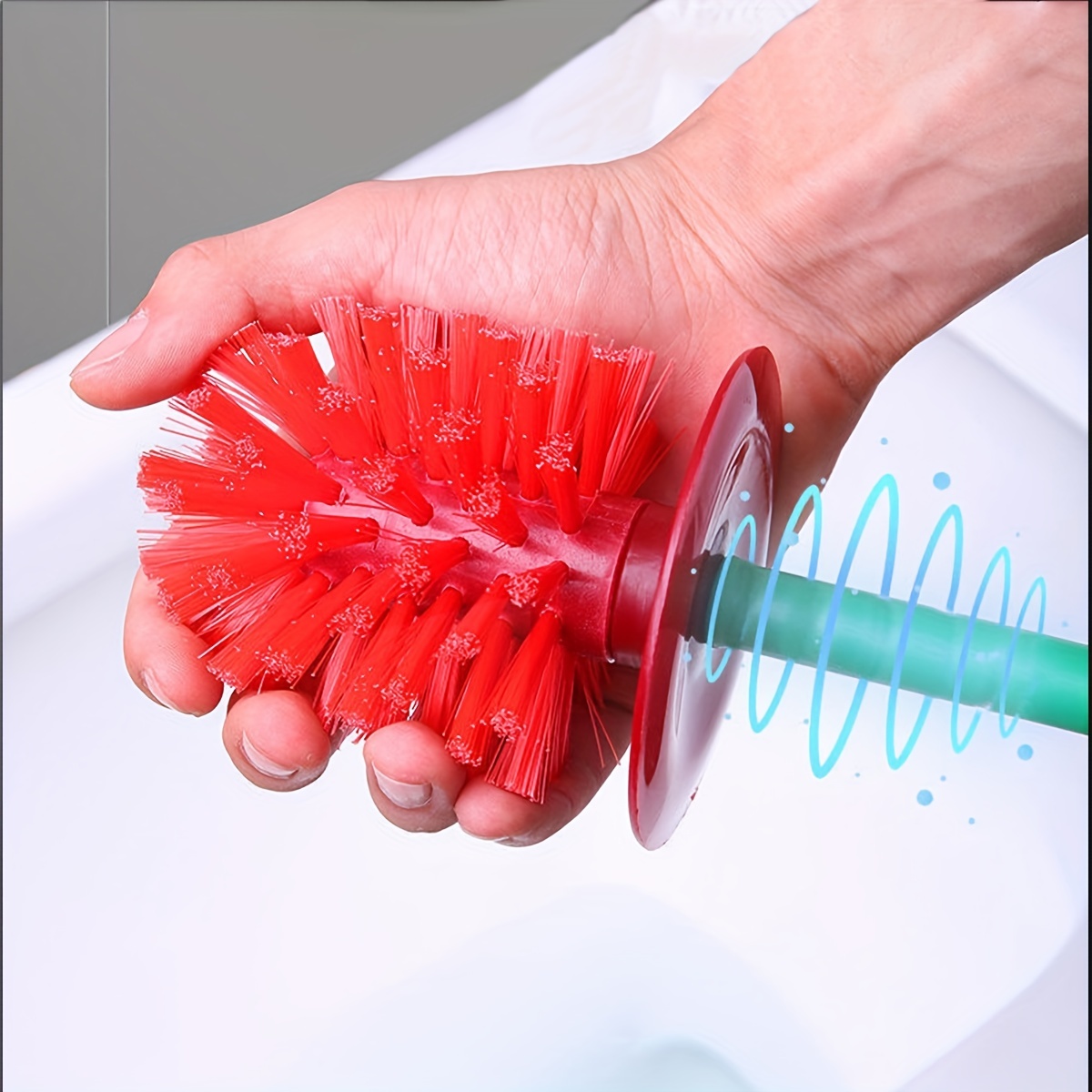 Cherry Toilet Brush Holder Set for a Brighter Bathroom