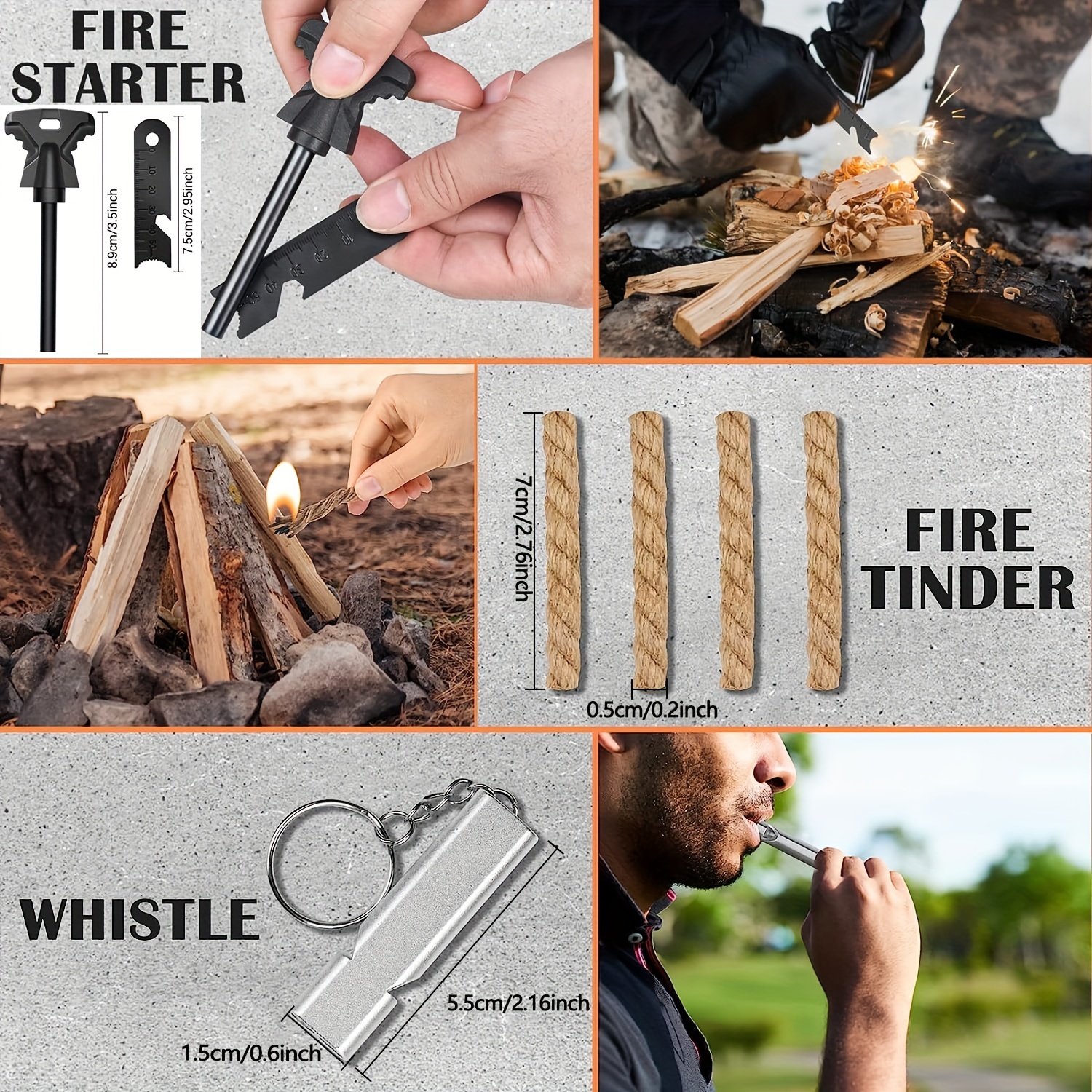 1pc 1 Survival Kit Gifts For Dad Men Husband Powerful Survival
