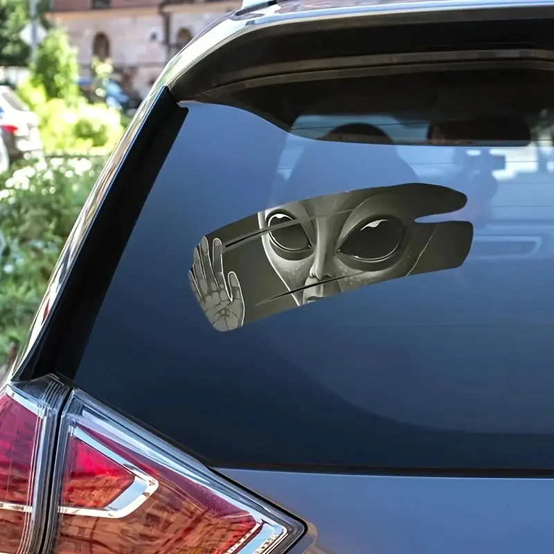 3d autoaufkleber „alien Cracked“ Coole Selbstklebende Pvc - Temu Austria