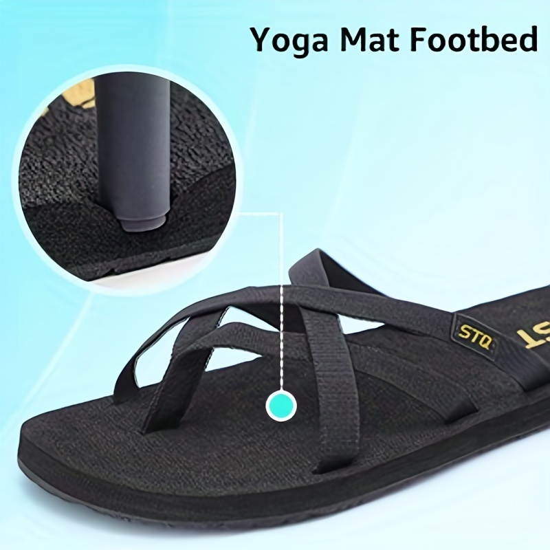 Slippers Women Yoga Mat Flip Flops Arch Support Non Slip Thong