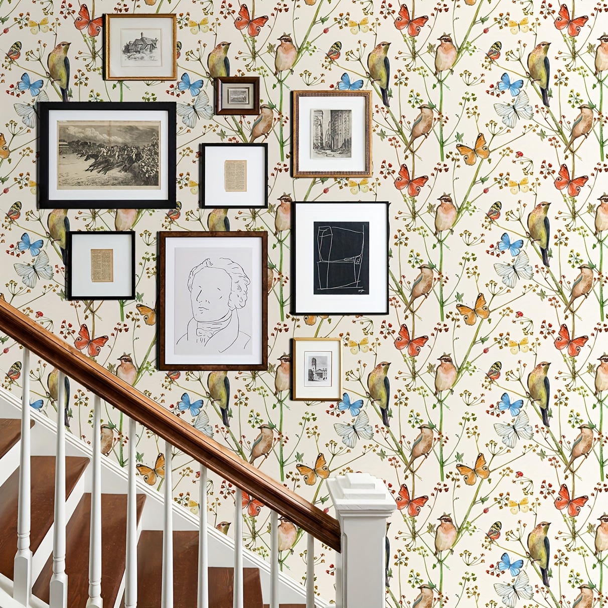 Floral Wallpaper, Vintage & Modern