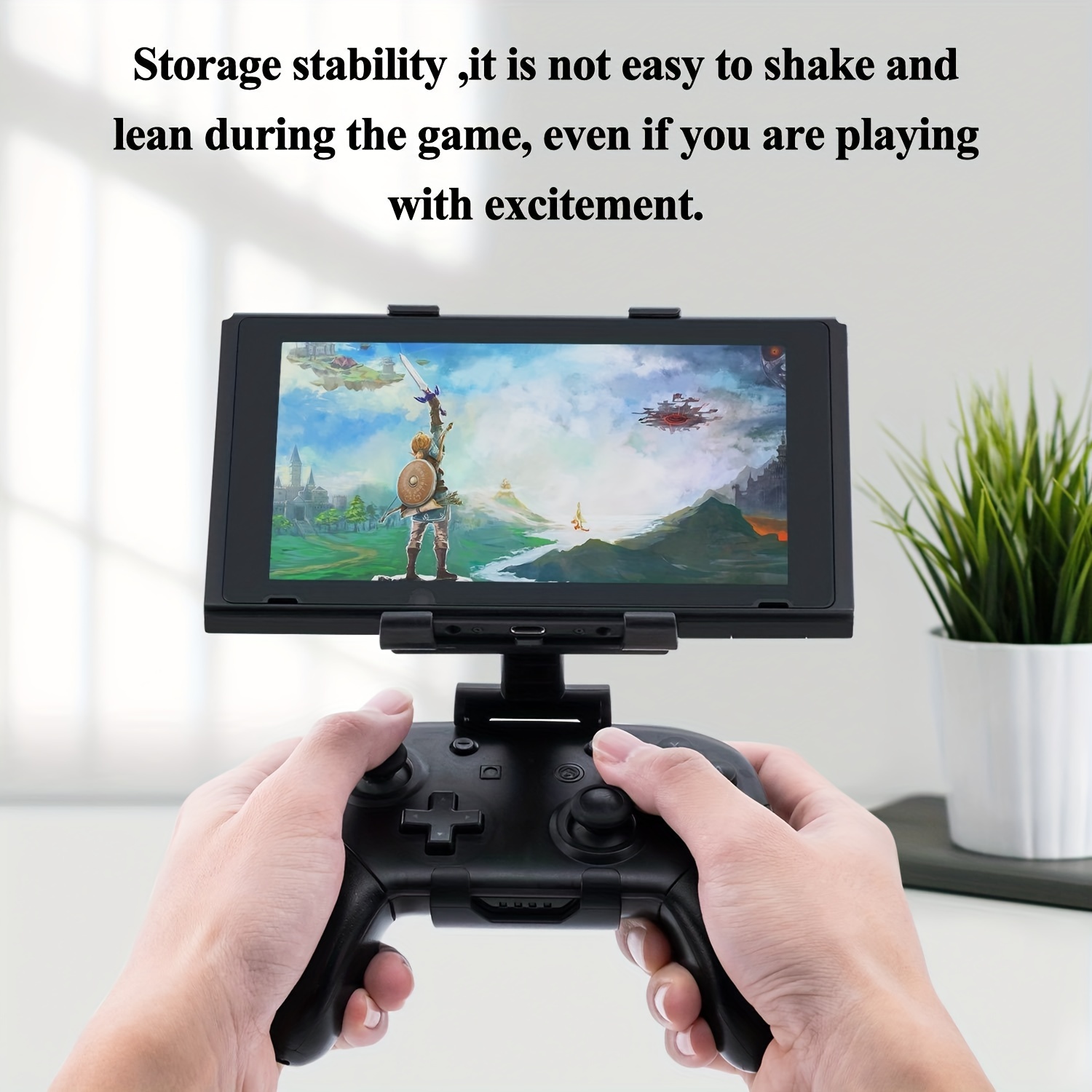 

Support de Manette de Jeu Ajustable pour Nintendo Switch/Switch Oled/Pro - Clip de Montage en ABS Durable avec Réglage d'Angle Accessoires de Manette de Jeu Accessoires de Jeu pour Manette