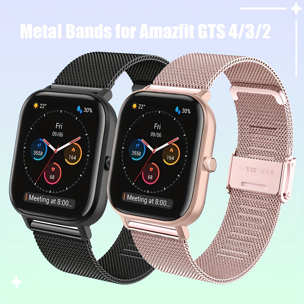 Metal Watch Band Compatible With Amazfit Gts 4 Mini Amazfit - Temu