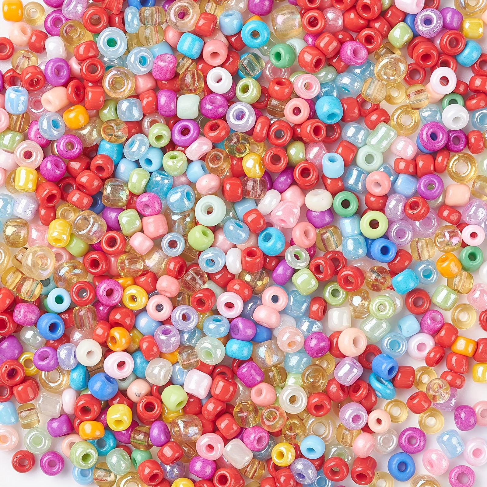 Glass Seed Beads For Jewelry Making Colorful Neon Beads Set - Temu