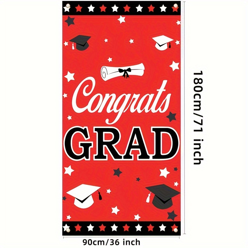  Red Graduation Decorations Class of 2024 Red and Black