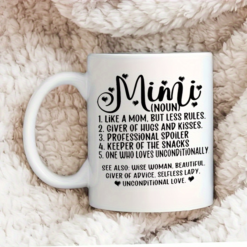 Mimi Ceramic Mug, Coffee Cup, Drinking Cup, Heartfelt Tribute, Coffee Cup,  As A Mother's Day Gift For Women, Birthday, Valentine's Day, Wedding,  Christmas Gifts - Temu