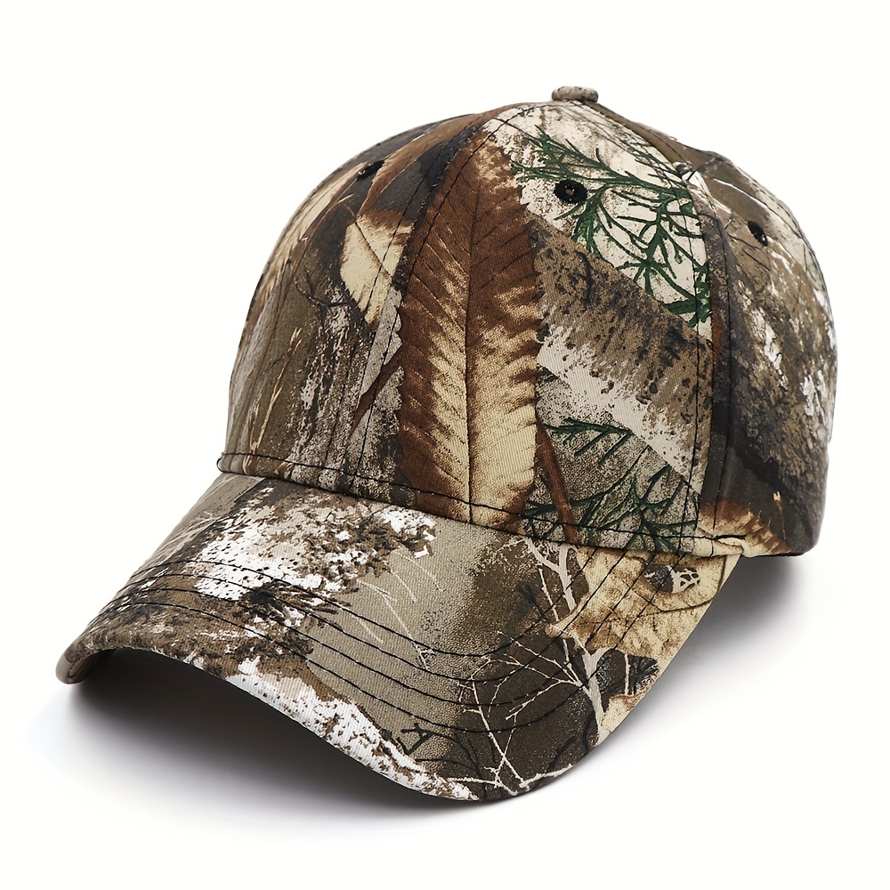 Sports Camo Print Lightweight Baseball Baseball Hat, Dad Hats, Men's 1pc Jungle Camouflage Fishing for Outdoor,Temu
