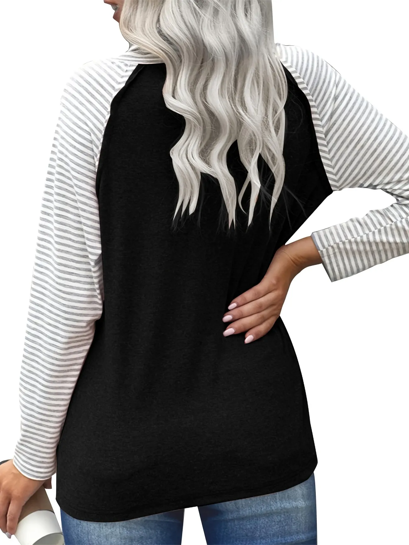 Womens Long Sleeve Casual Turtleneck Sweatshirt Fall Fashion Color