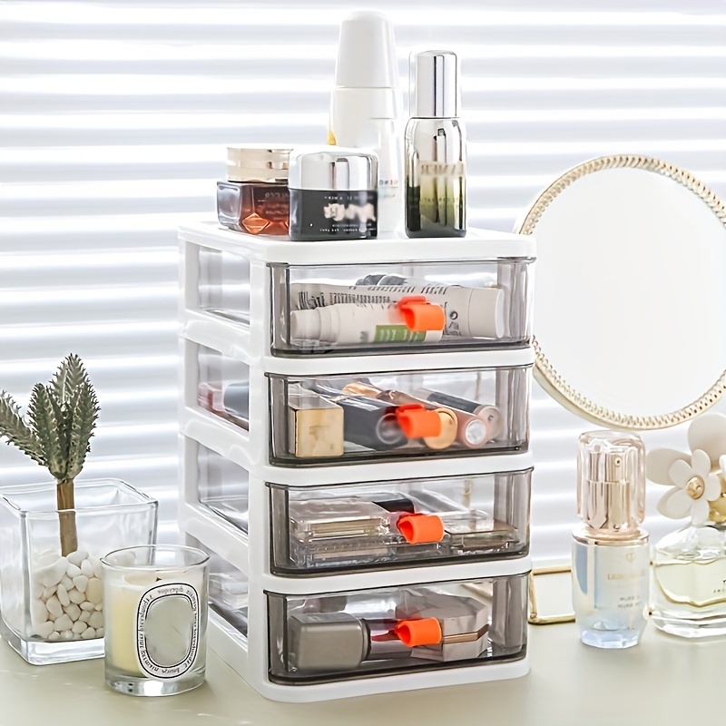 Clear Acrylic Cable Organizer with Lid, Desk Drawer Accessory