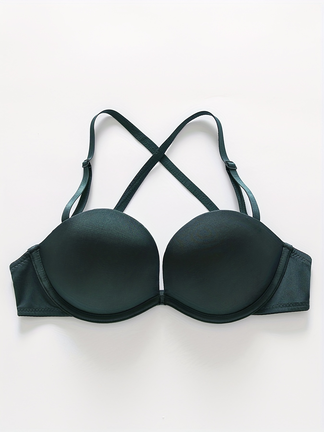 Simple Solid T shirt Bra Comfy Breathable Criss Cross Back - Temu