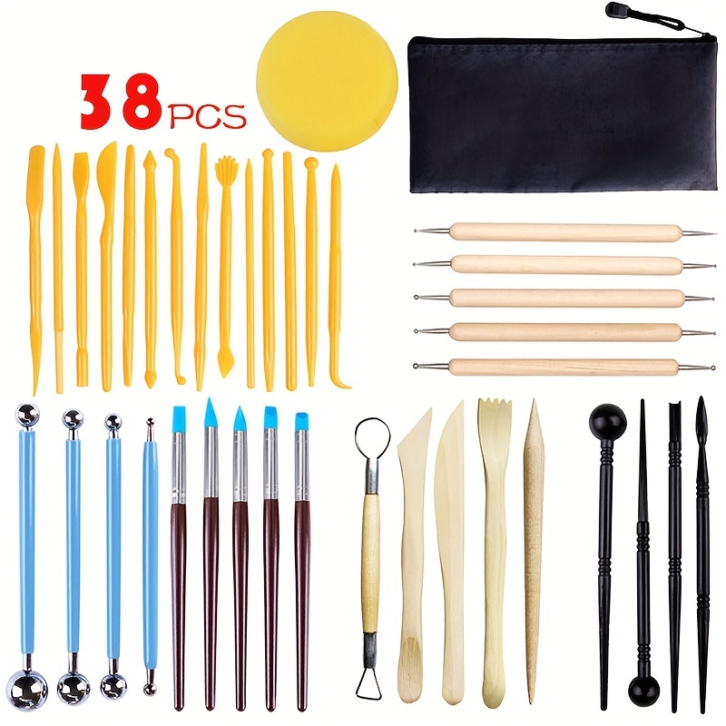 8pcs Wood And Clay Carving Tool Set For Pottery, Includes Cutting,  Modeling, Trimming Tools For Smoothing, Cleaning, Carving, Shaping And  Sculpting For Beginners