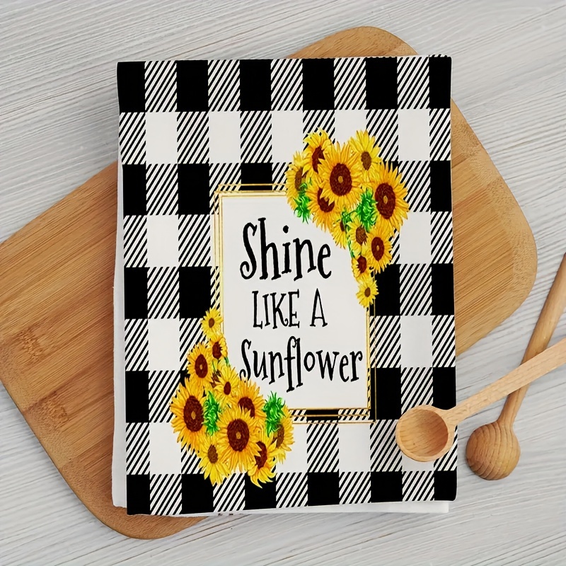 Hand Towels, American Rustic Style Gnome Sunflower Pattern Dish Towel, Soft  Absorbent Hand Wipe Towel, Fall Series Cleaning Scoring Pad, Room Decor,  Kitchen Supplies - Temu