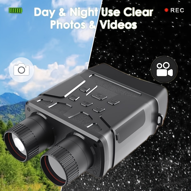 Lunettes de vision nocturne, appareil de vision nocturne HD infrarouge avec  zoom numérique 5X, équipement tactique pour la chasse et la sécurité - Temu  France