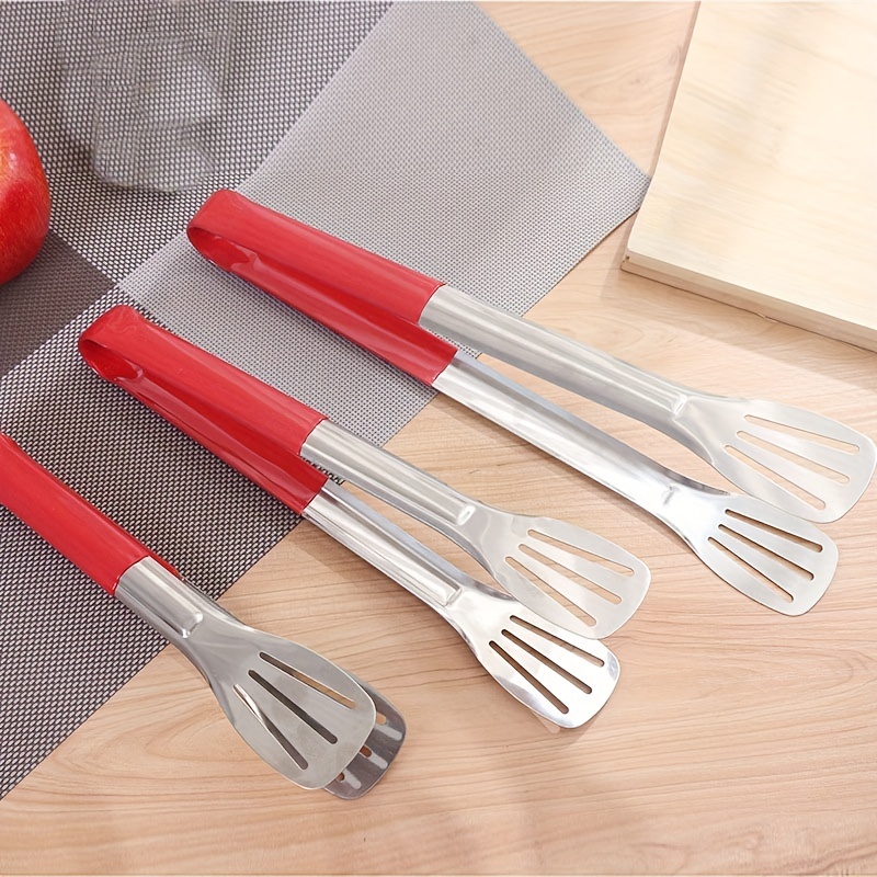 Stainless Steel Kitchen Tongs Set Silicone Cooking Tongs 3Pcs - On