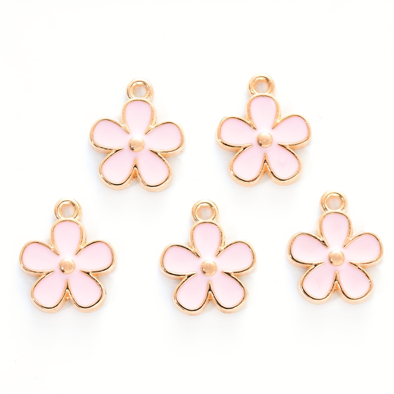 Clearance Silver Flower Drop Tiny Floral Charms (10pcs / 12mm x 14mm / Tibetan Silver / 2 Sided) Small Flower Pendant Spring Jewellery Making CHM2224