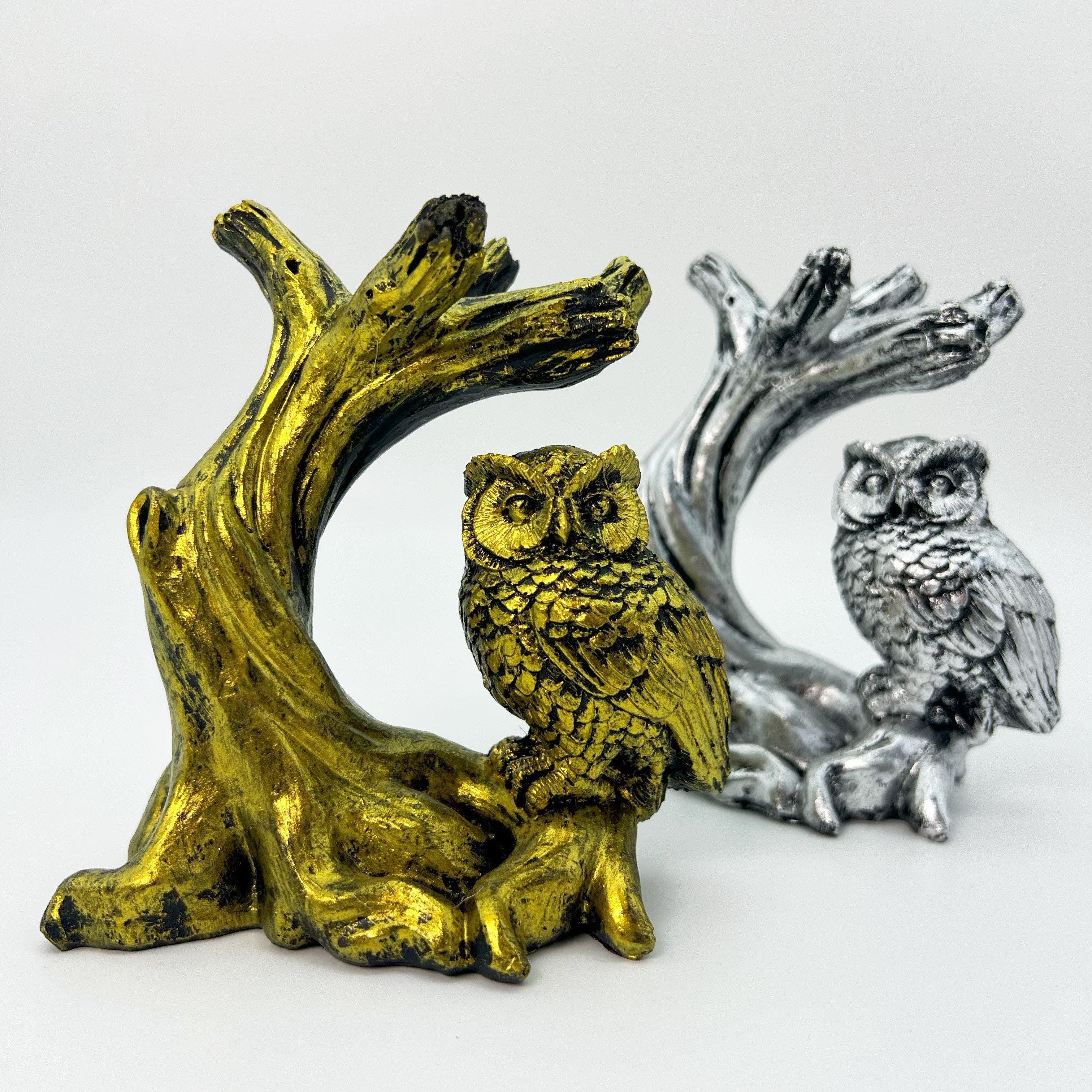 Ancient Tree Owl Crystal Ball Base