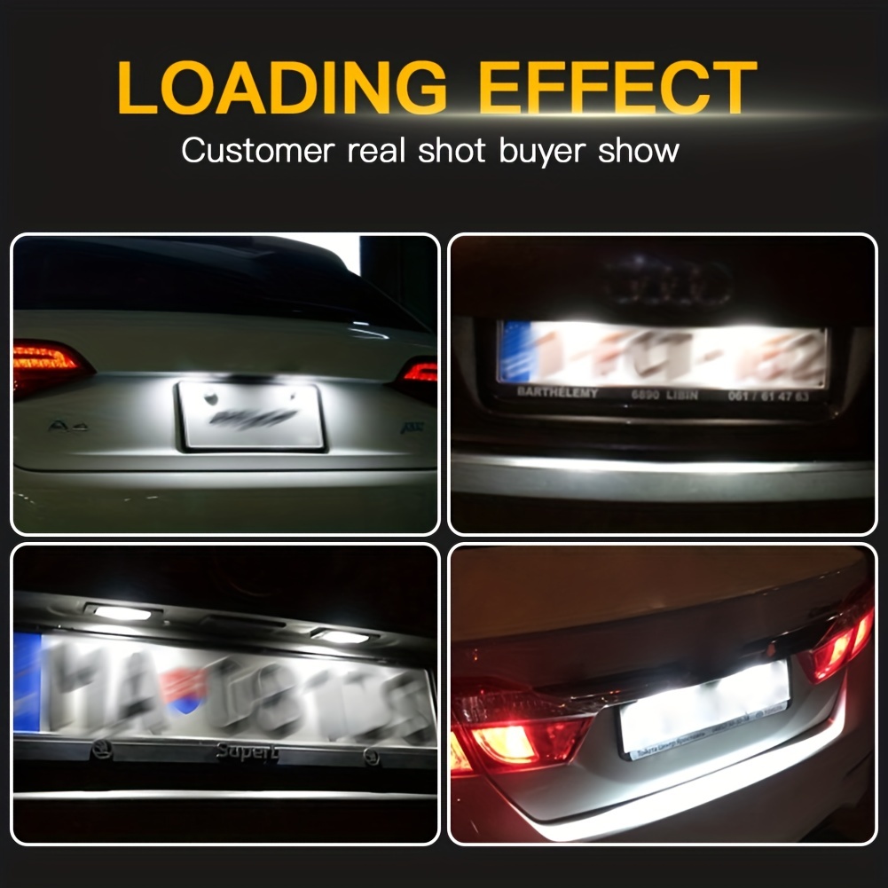 Genuine Audi LED license plate lighting A3 8P A4 B6 8E B7 A6 C6 4F A5 Q7 4L  NEW
