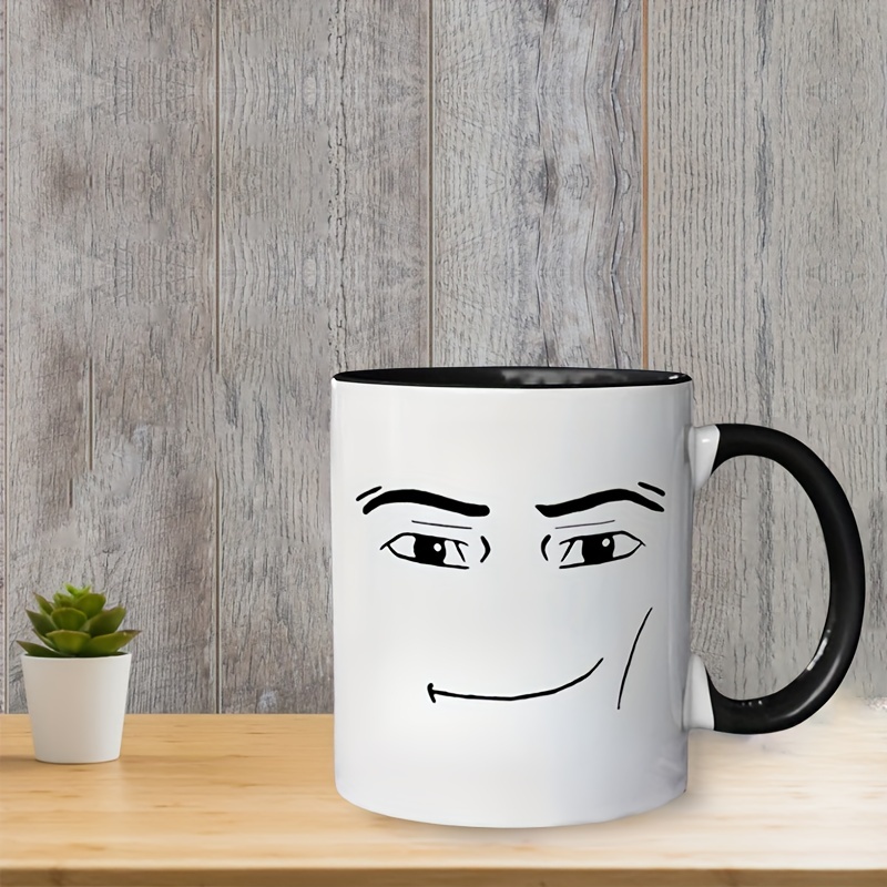 Fun Man Face Mug, Ceramic Can Be Washed In Dishwasher Premium Mugs